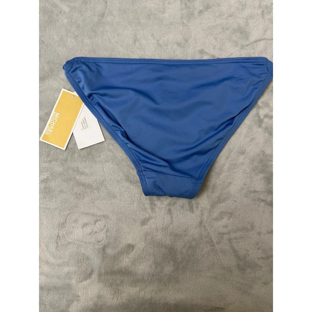 Michael Michael Kors chain-link Bikini Bottom Blue Detail $70 NEW